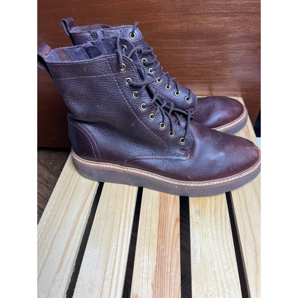 Clarks Women's Orianna W Lace Brown Leather size 9